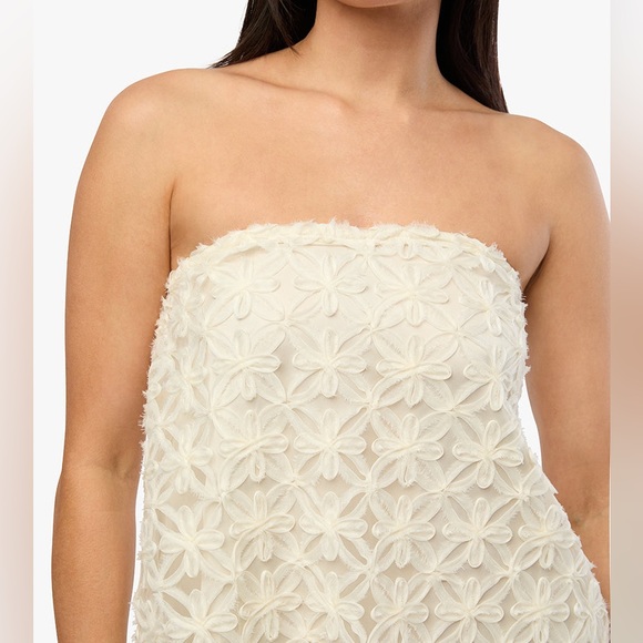 WeWoreWhat A-line Lace Mini Dress Ivory Size 8 - Picture 6 of 10